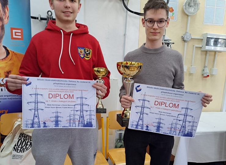 Gratulace letí Matějovi Steinbergerovi a Danielu Waloszkovi!